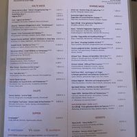 Menu… Vegan and Vegetarian dishes are marked with an „V+“ or „V"  at Osmans Töchter in Berlin