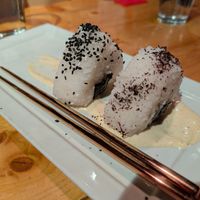 Onigiri at Remix Audio Bar in Santa Fe
