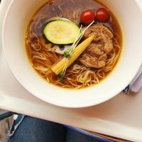 Vegan Ramen at Food Stadium Fuji-Q Highland in Fujiyoshida