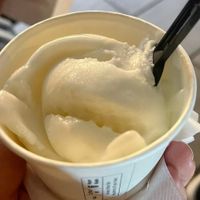 Lemon ice creamm  at Gelateria dofré in Rosolina Mare