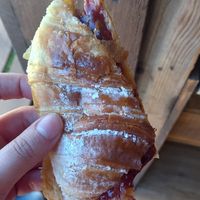 strawberry jam croissant (2,50€) at O Melhor Croissant da Minha Rua - Azeitao  in Azeitao