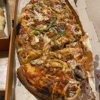 Half and halff  at Blaze Pizza in Orlando