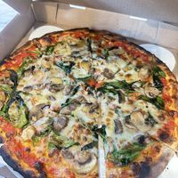 Veganized “S&M” pie  at Ozzy's Apizza - Food Stand in New Haven