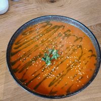 Tomato and pepper soup at Open House  in Hathersage