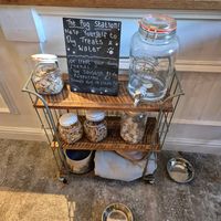 Dog station ❤️ at Pug and Pudding in High Peak