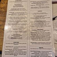 Menu at Pug and Pudding in High Peak