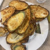 Fried zucchini   at To Steki tou Mina in Laurium
