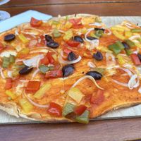 Veganer Flammkuchen  at Hopfenschlingel in Rastatt