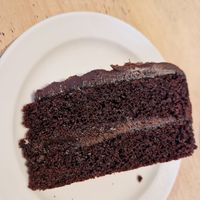 Vegan chocolate cake. at Spurn Point Visitor Centre Cafe in Hull