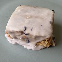 Lavender blackberry scone - delicious!  at Jen's Pastries in Portland