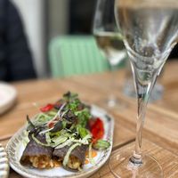 Potato vegan cheese tostadas   at Hotel Nacional in Melbourne