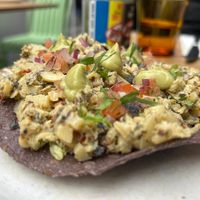 Heart of catcus tostada   at Hotel Nacional in Melbourne