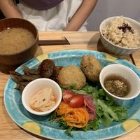Amazing vegan set!  at Yamaneko Cafe in Onomichi