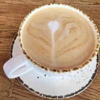 Cappuccino with oat milk  at Madres Brunch in Bellflower