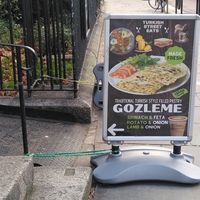 sign to the food truck at Gozleme Club - Food Truck in North West London