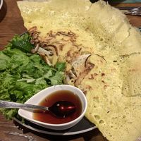 Vietnamese crepe at Lotus Palace in Fukuoka