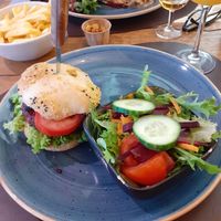 Vegan Butcher burger at Albert 1 in De Panne