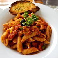 Vegetable pasta (not very flavourful). at Aveli Restaurant in Dhigurah