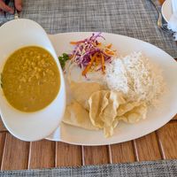 Dahl at Aveli Restaurant in Dhigurah