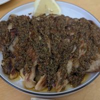 Roasted chimichurri oyster mushrooms at Grasa in Barcelona