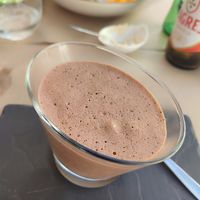 Vegan chocolate mousse at O Sorriso in Porto Covo