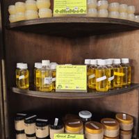 Apricot oils and balms at Dzomsa in Leh