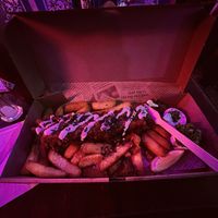 The lighting presents a bit of a photographic challenge!  at Happy Fish at The Dog House in Edinburgh