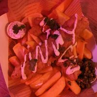 Battered funk fish at Happy Fish at The Dog House in Edinburgh