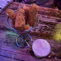 Mozzarella sticks   at Happy Fish at The Dog House in Edinburgh