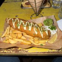 Haddock  at Happy Fish at The Dog House in Edinburgh