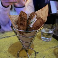 Mozzarella sticks  at Happy Fish at The Dog House in Edinburgh