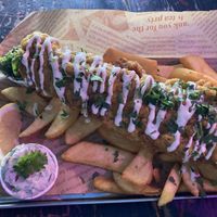 BATTERED SMOKED FADDOCK  at Happy Fish at The Dog House in Edinburgh