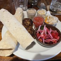 Falafel wrap: also very good!  at Cafe Campestre in Ometepe