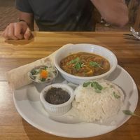 Bhindi Bhaji curry  at Cafe Campestre in Ometepe