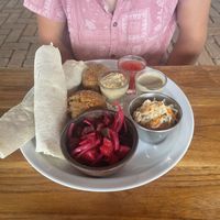 Falafel plate   at Cafe Campestre in Ometepe