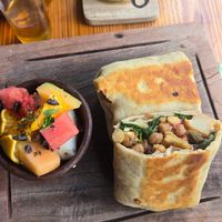 Vegan Breakfast Burrito 🌯 at Cafe Campestre in Ometepe