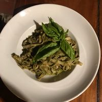 Pesto pasta at Cafe Campestre in Ometepe