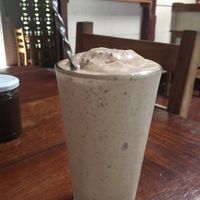 Vegan Funky Monkey milkshake at Cafe Campestre in Ometepe