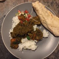 Lentil based vegan curry at Cafe Campestre in Ometepe