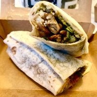 Chicken wrap at Fork & Spoon in Dubai