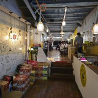 view from entrance at De Waroeng Labuan Bajo in 