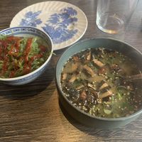 Miso soup and wakame  at Sushi Studio in Aarhus