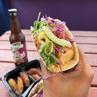 Curry tofu taco at Tako Cheena by Pom Pom in Orlando