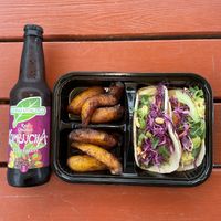 Lunch spread at Tako Cheena by Pom Pom in Orlando
