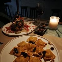 Ravioli and Coliflor at Sesamo in Barcelona