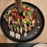 Cauliflower steak - strange sauce taste. at Sesamo in Barcelona