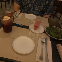 The BEST pardon peppers, and free gespacho!  at Sesamo in Barcelona