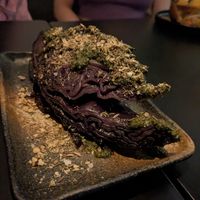 Red cabbage with mint pesto (not worth 10€) at Sesamo in Barcelona
