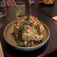 Whole roasted cauliflower (overcooked and kind of bland) at Sesamo in Barcelona