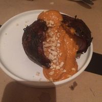 Onion with sauce at Sesamo in Barcelona